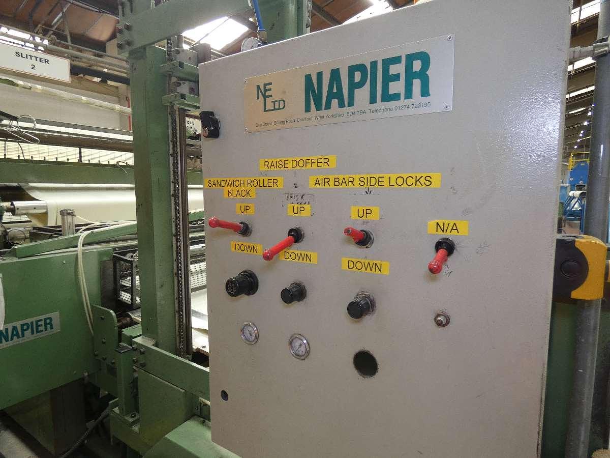 Used 1 x 2.5m Napier Longitudinal Slitter and Cross Cutter, 1999