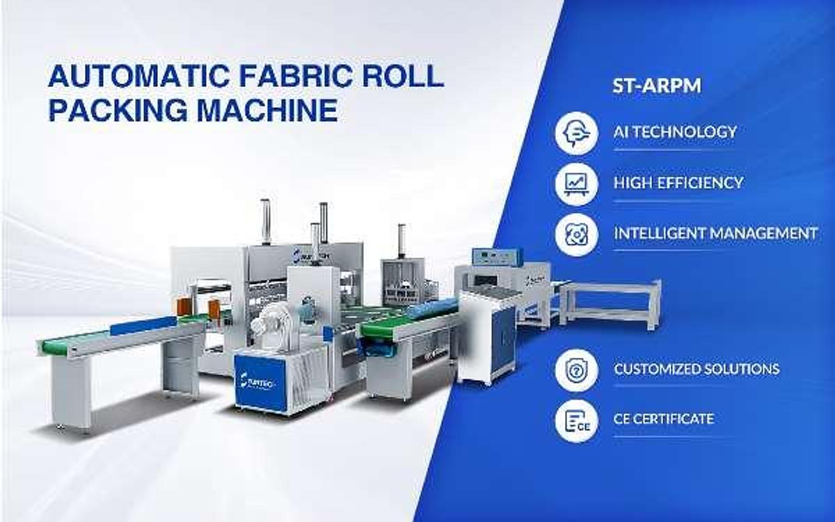 Automatic Fabric Roll Packing Machine