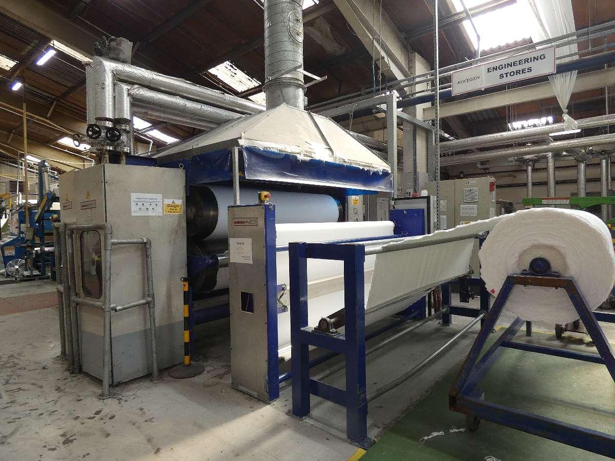Used 2.4m Wumag Thermal Oil Heat Setting Two Bowl Calendar, 2001 / 2017