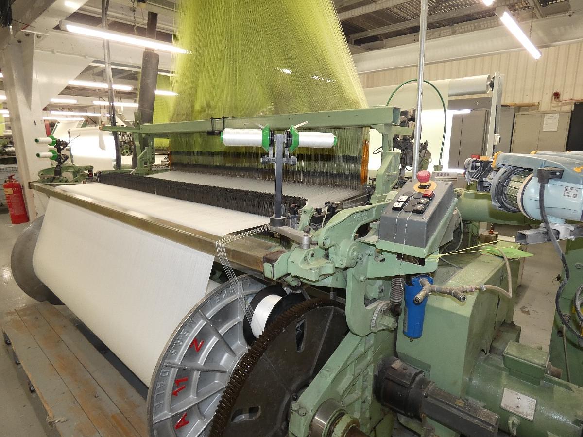 Used 2 x 2.2m Dornier jacquard looms, HTVS4/J with Bonas Jacquard (1344 hooks), 1997