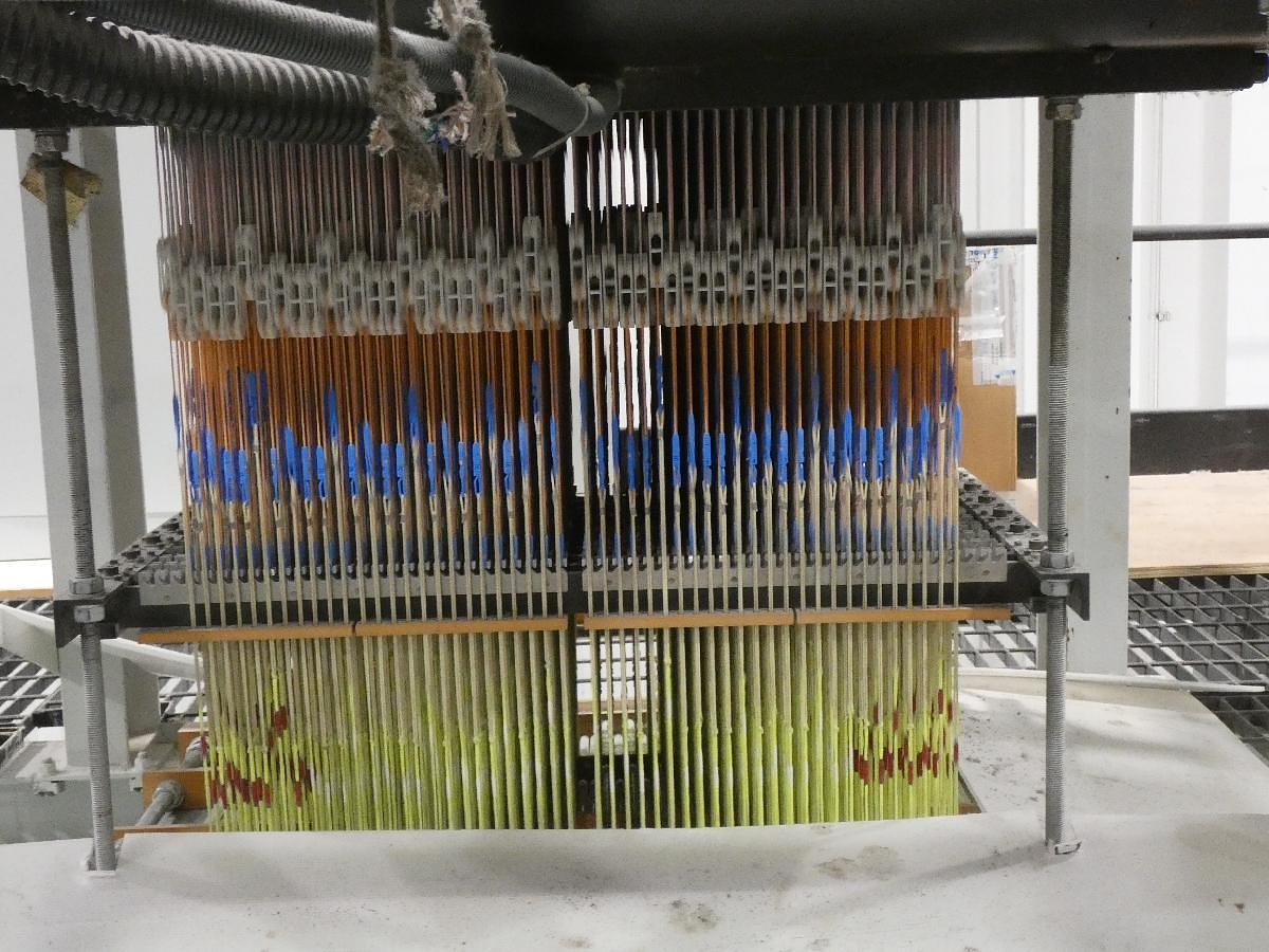 Used 2 x 2.2m Dornier jacquard looms, HTVS4/J with Bonas Jacquard (1344 hooks), 1997