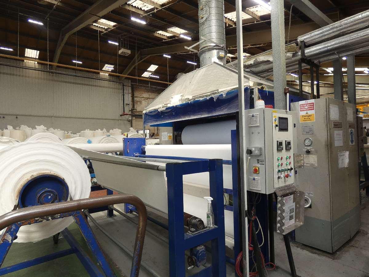 Used 2.4m Wumag Thermal Oil Heat Setting Two Bowl Calendar, 2001 / 2017