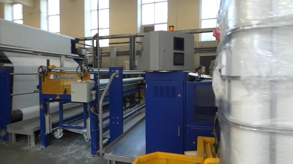 Used 1 x 2.4m Bruckner 8 Bay Gas Stenter with Impregnation padder, 2011