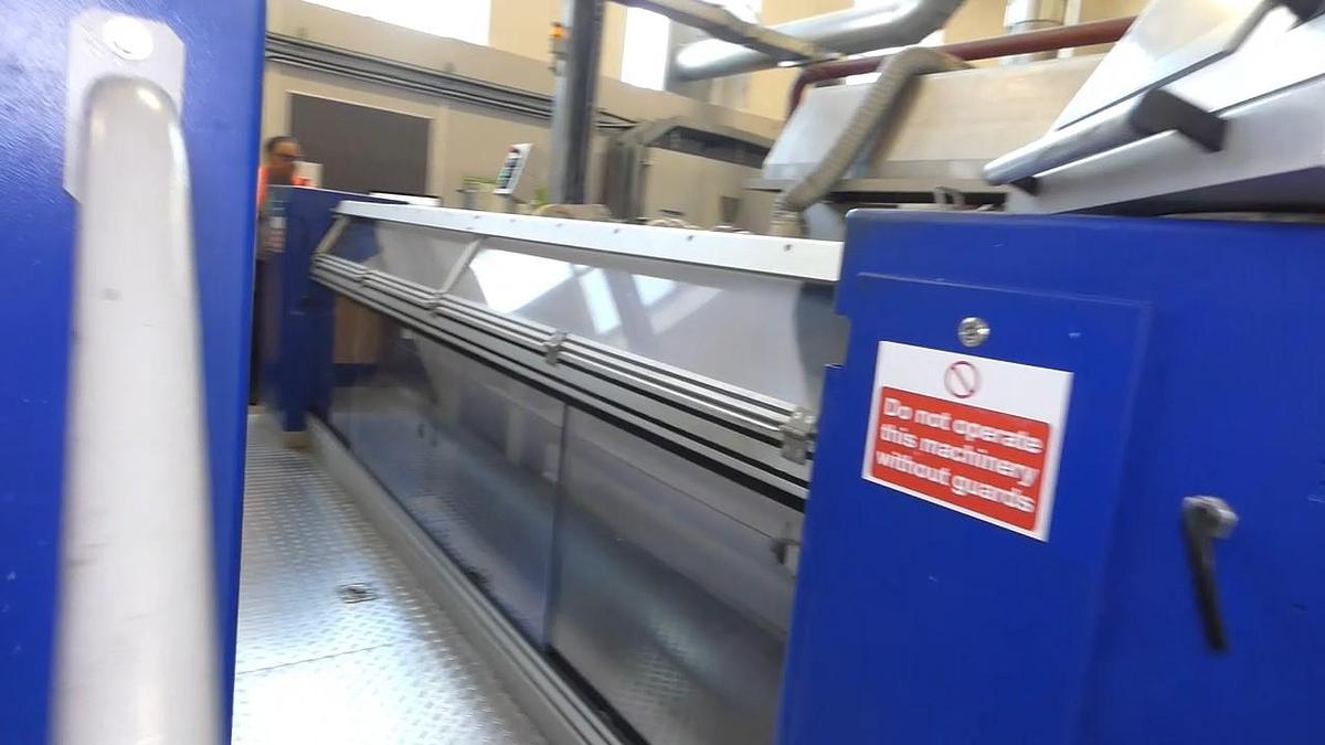 Used 1 x 2.4m Bruckner 8 Bay Gas Stenter with Impregnation padder, 2011