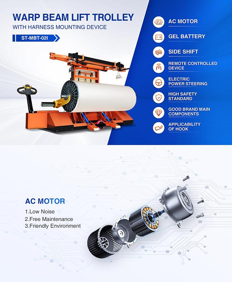 Weaving transport, Electronic Warp Beam and Harness Transporting, G5-MBT-021 (New)