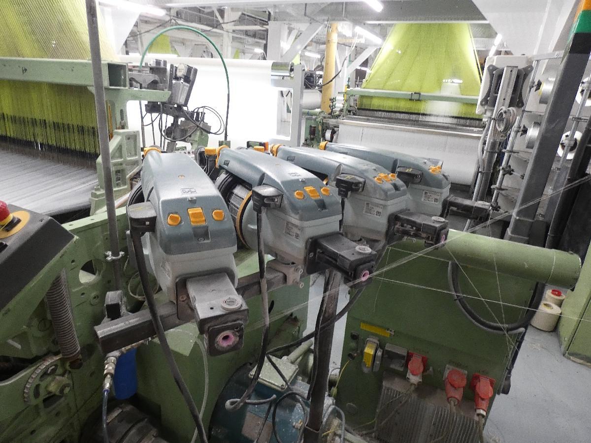 Used 2 x 2.2m Dornier jacquard looms, HTVS4/J with Bonas Jacquard (1344 hooks), 1997