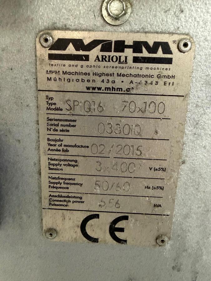 Used 1 x Arioli 70x100 IQ-Oval