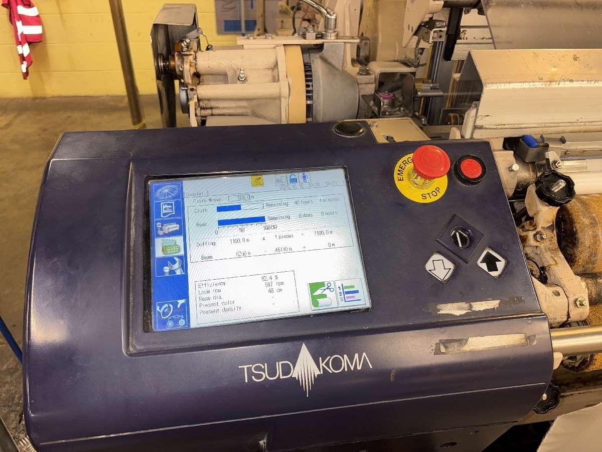 Used 10 x 2.8m Tzudakoma Waterjet looms, TW8100, 2017