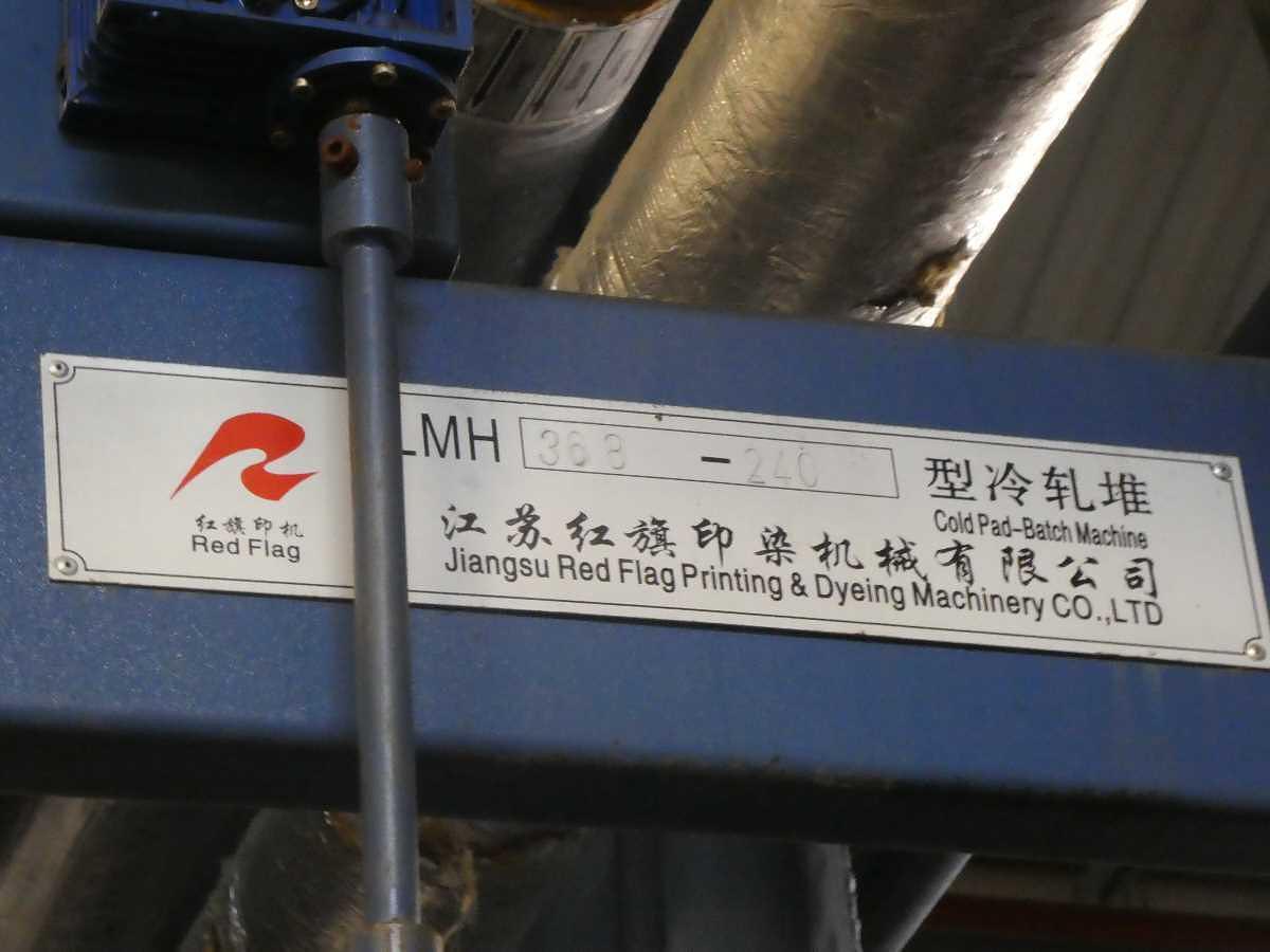 Used Red Flag Fabric Dye Padder / Foulard 2016