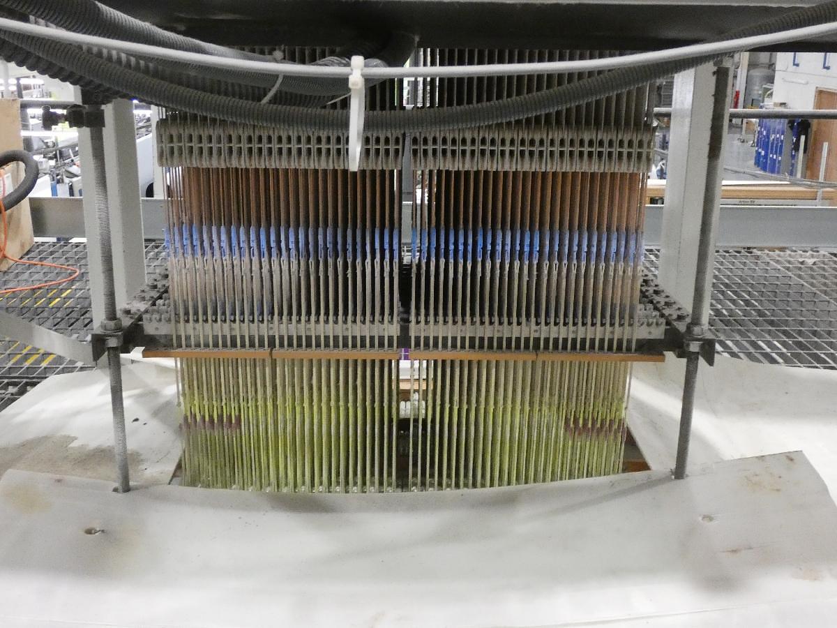 Used 2 x 2.2m Dornier jacquard looms, HTVS4/J with Bonas Jacquard (1344 hooks), 1997