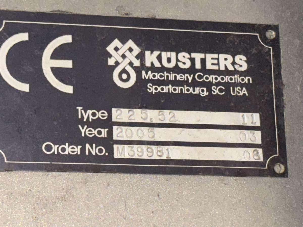 Used 1 x 2.8m Kuester Fabric Wash range, YOM 2005