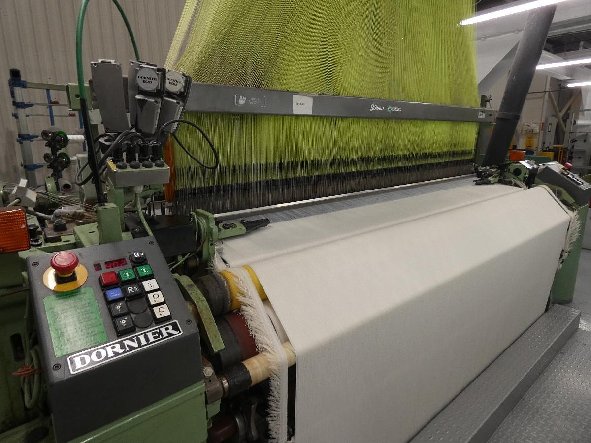 Used 2 x 2.2m Dornier jacquard looms, HTVS4/J with Bonas Jacquard (1344 hooks), 1997