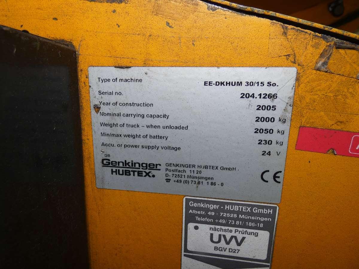 Used 1 x Genkinger Motorised Cloth Roll Transporter, 2005