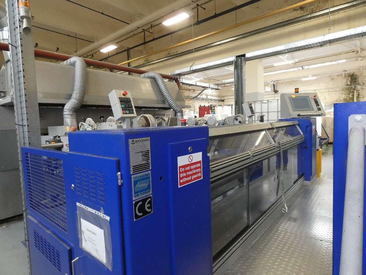 Used 1 x 2.4m Bruckner 8 Bay Gas Stenter with Impregnation padder, 2011