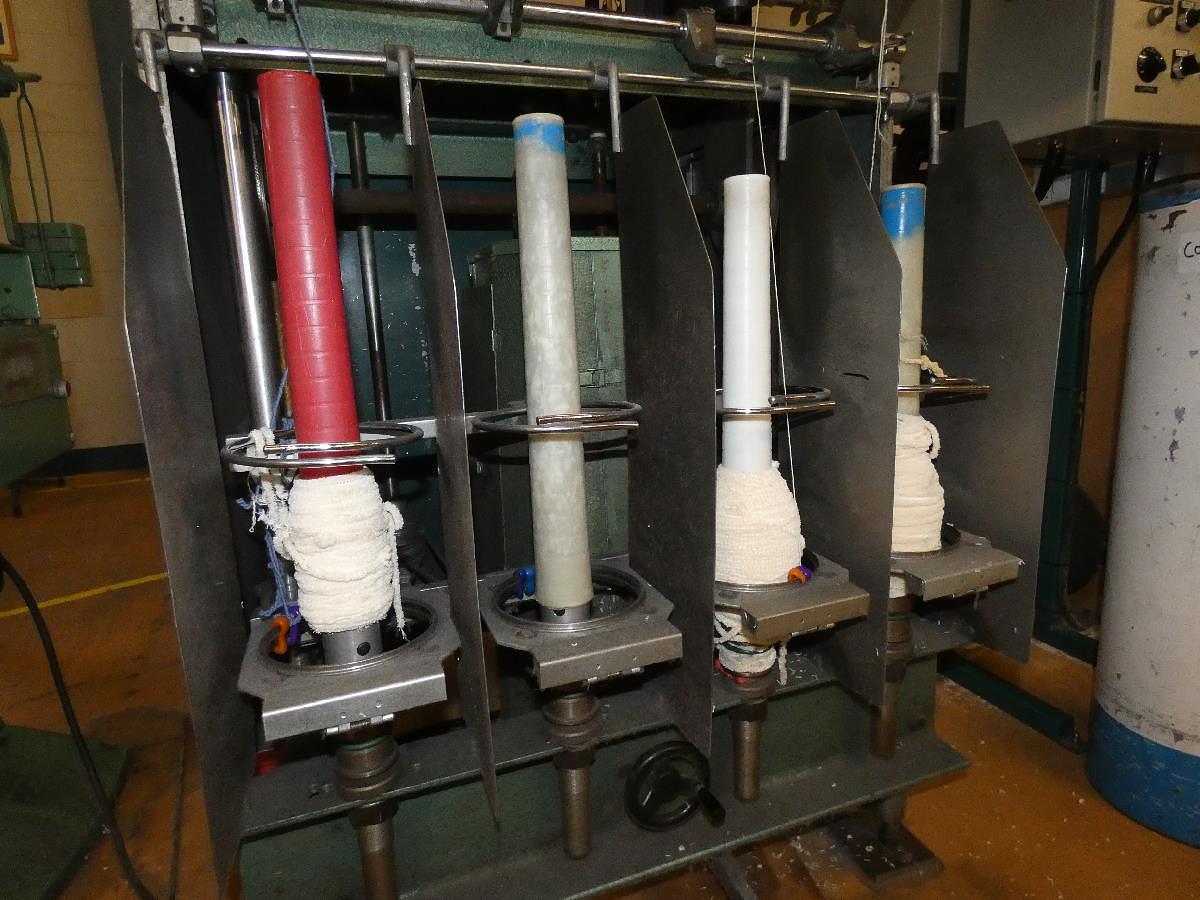 Used 2 Spindle Chenille Twisting Machine, Chenil Contes, 1990