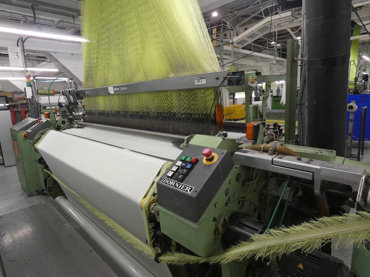 Used 2 x 2.2m Dornier jacquard looms, HTVS4/J with Bonas Jacquard (1344 hooks), 1997