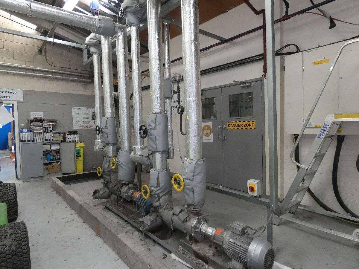 Used 2.4m Wumag Thermal Oil Heat Setting Two Bowl Calendar, 2001 / 2017