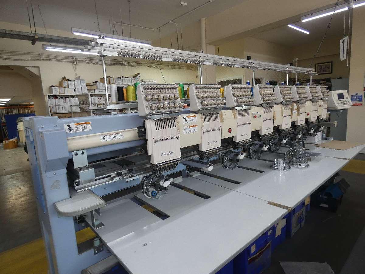 Used 3 x 8 head Barudan Embroidery machines