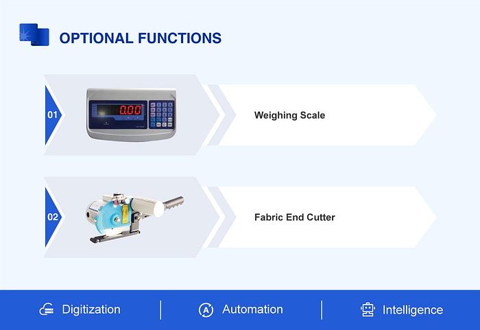Table Fabric Inspection, Re-rolling and Cutting machine