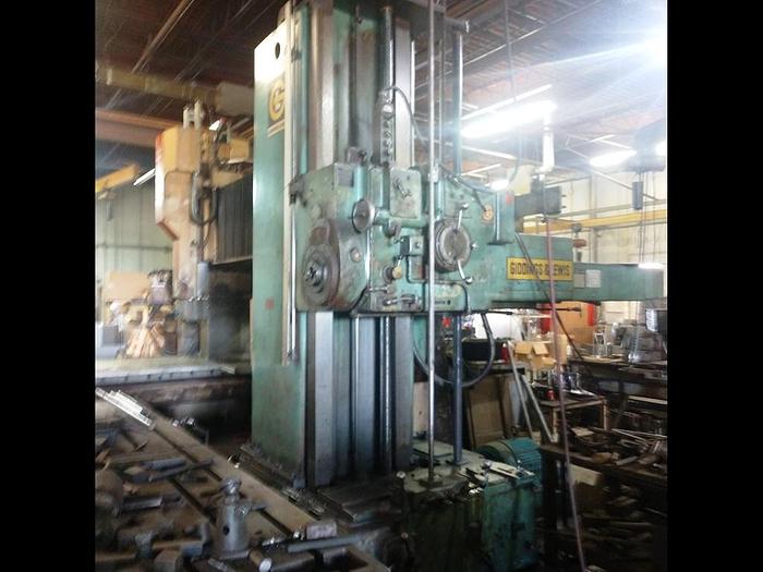 Used 5" Giddings & Lewis Horizontal Boring Mill, Model 70 D5-T, Table 60" X 120", X-120", Y-72", 975 rpm, 30 hp, DRO, ID17628