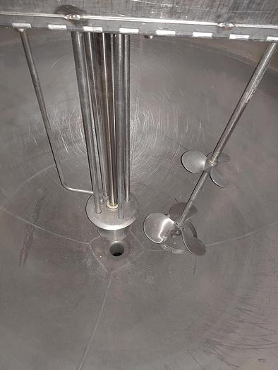 Used 200 Gallon Groen Kettle with High sheer mixer and ligthnin prop mixer - 100 psi