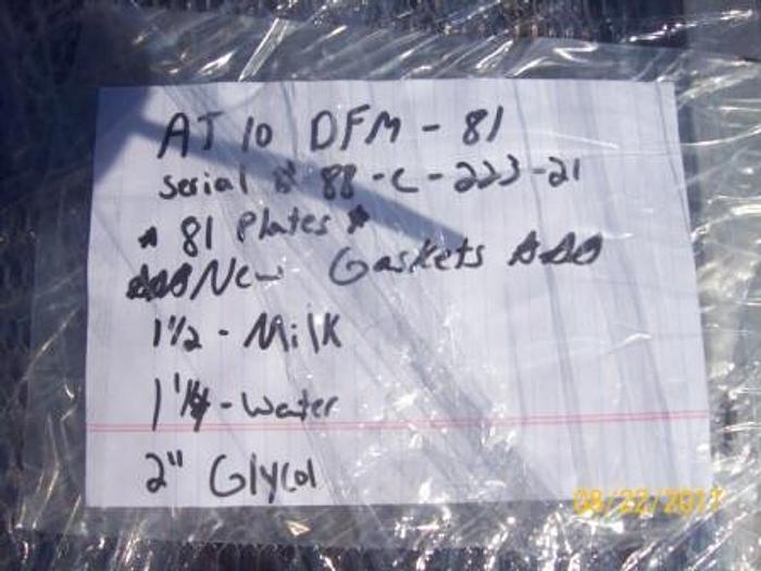 Used MUELLER AT10 DMF-81 PLATE COOLER HEAT EXCHANGER with NEW GASKETS #88C22321