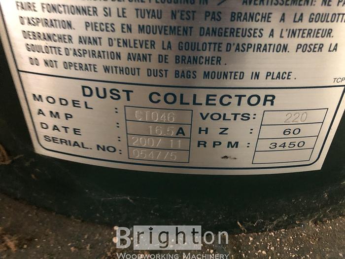 Used 2007 Craftex CT046 3HP Cyclone Used Dust Collector