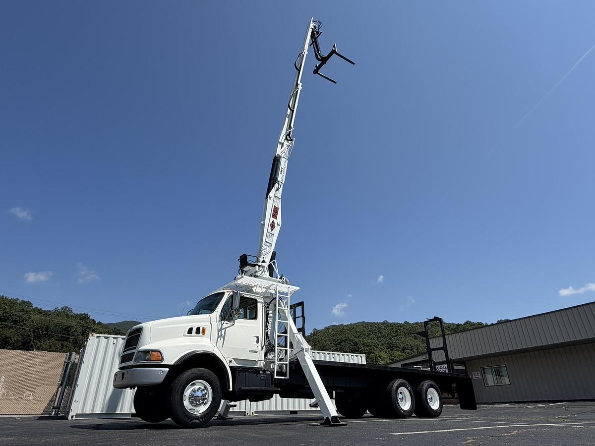 Used 1999 STERLING  L9513 IMT 1600 BOOM CRANE CONSTRUCTION  DELIVERY TRUCK