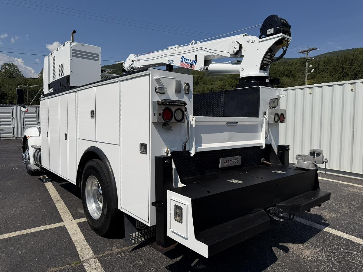 Used 2015 KENWORTH T370 SERVICE TRUCK STELLAR 10630 CRANE MILLER ENPAK KNAPHEIDE 14 FT BODY