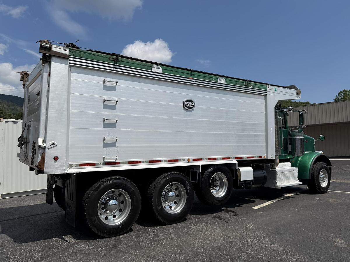 Used 2016 PETERBILT 367 FACTORY TRI-AXLE DUMP TRUCK MAC ALUM DUMP BED