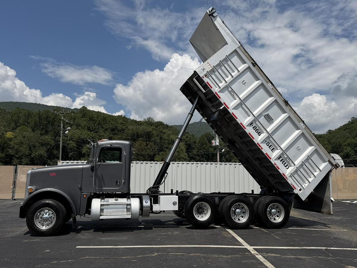 Used 2013 PETERBILT 367 FACTORY TRI-AXLE DUMP TRUCK EAST ALUM DUMP BED