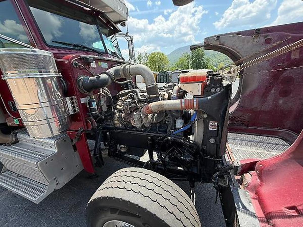 Used 2015 PETERBILT 367 FACTORY TRI-AXLE DUMP TRUCK MAC ALUM DUMP BED