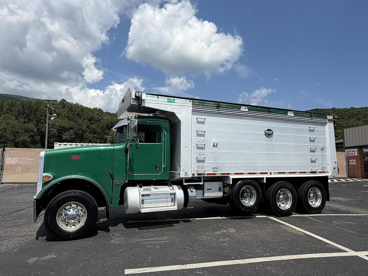 Used 2016 PETERBILT 367 FACTORY TRI-AXLE DUMP TRUCK MAC ALUM DUMP BED