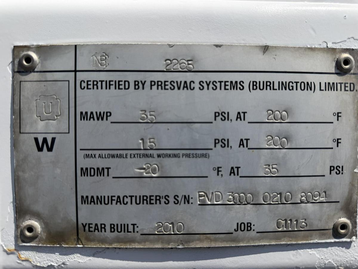 Used 2011 INTERNATIONAL PRESVAC DUMPING TANK VACUUM TRUCK 7400 SBA