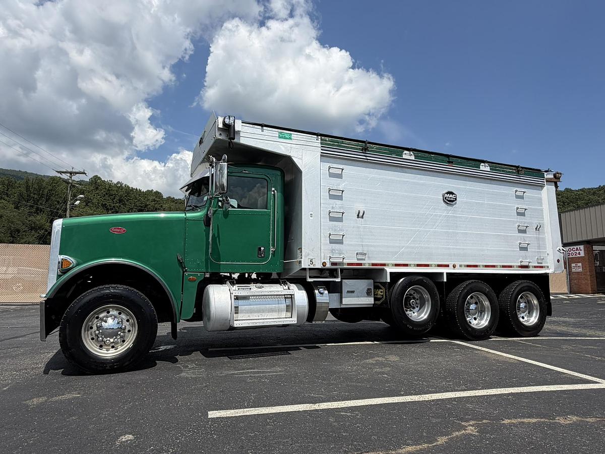 Used 2016 PETERBILT 367 FACTORY TRI-AXLE DUMP TRUCK MAC ALUM DUMP BED