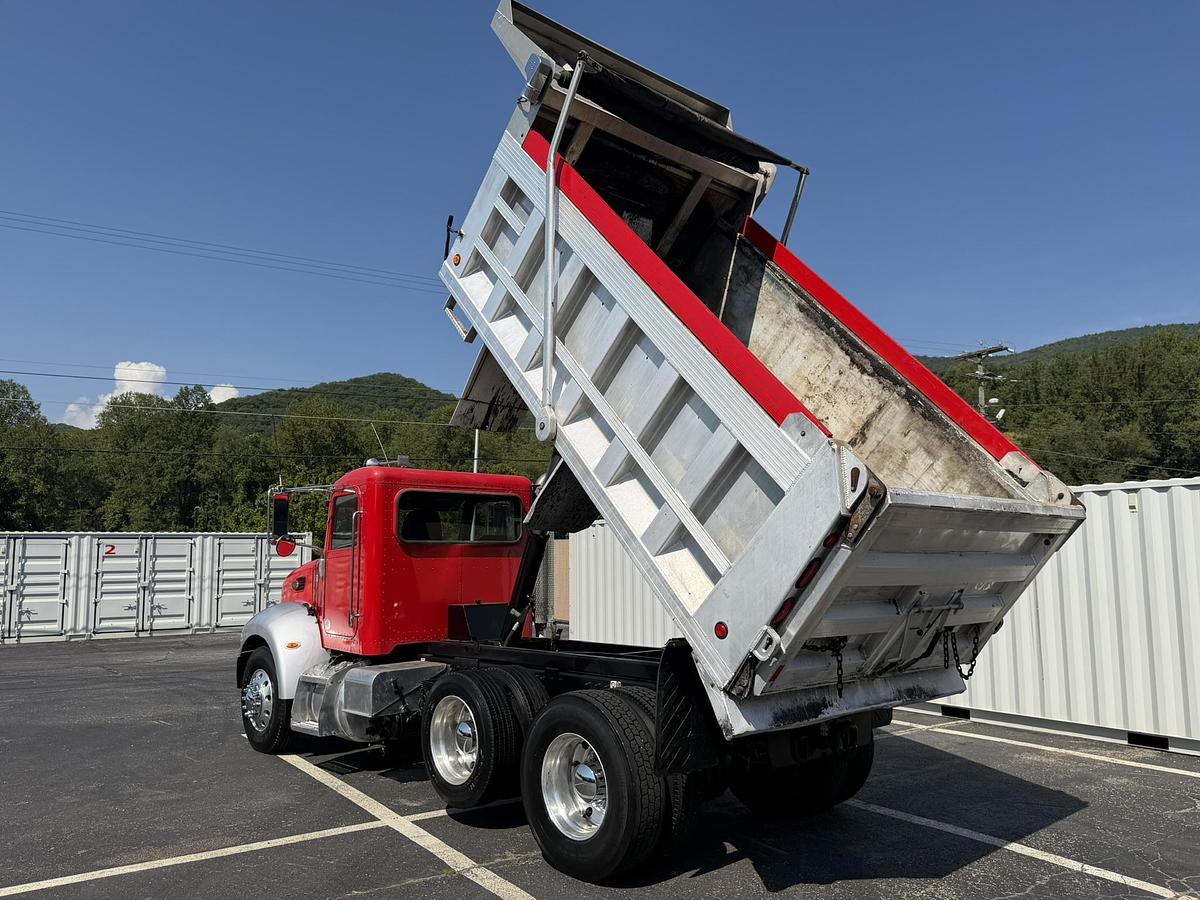 Used 2011 Peterbilt 337 Single Axle Dump Truck With Lift Drop Axle Cummins 8.3L,Allison Automatic, Pintle Hitch