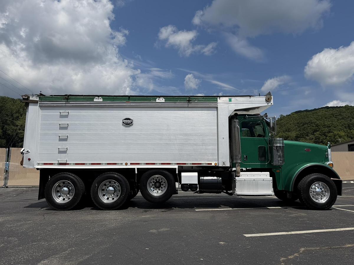 Used 2016 PETERBILT 367 FACTORY TRI-AXLE DUMP TRUCK MAC ALUM DUMP BED