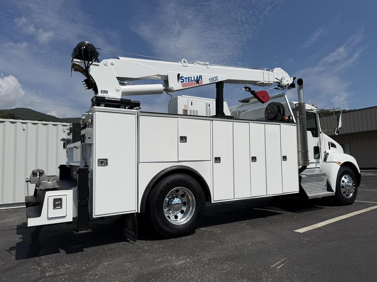 Used 2015 KENWORTH T370 SERVICE TRUCK STELLAR 10630 CRANE MILLER ENPAK KNAPHEIDE 14 FT BODY