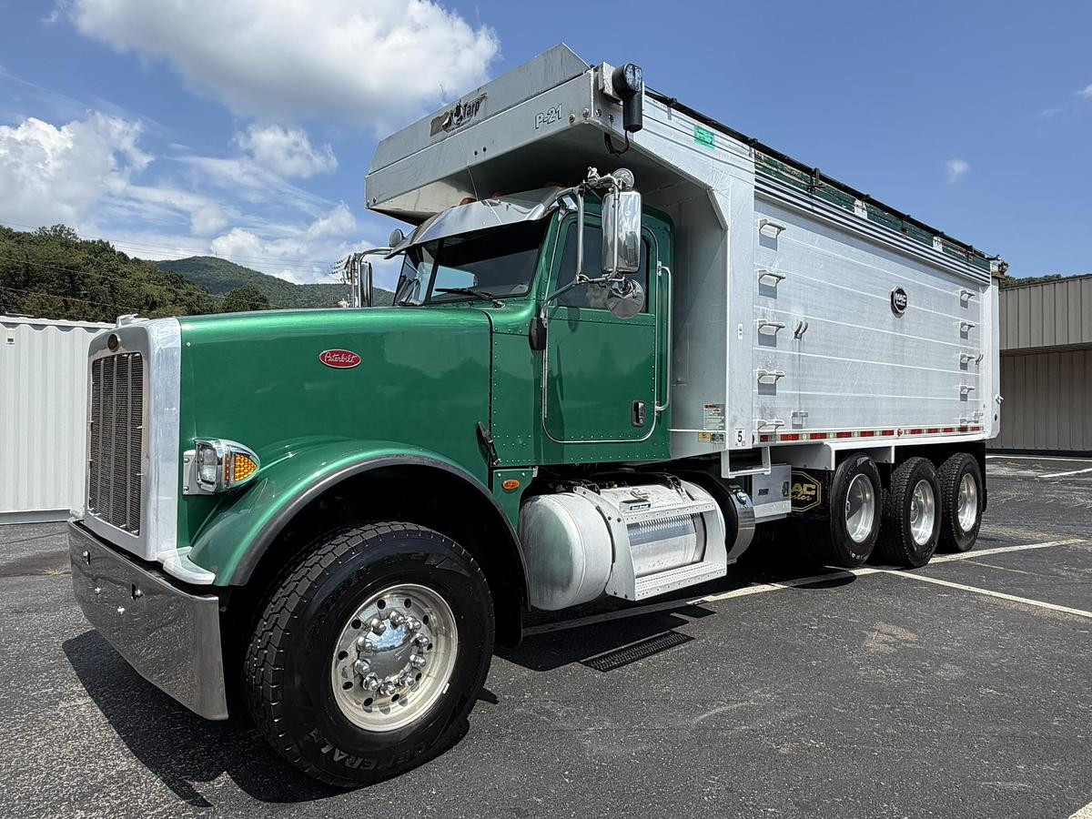 Used 2016 PETERBILT 367 FACTORY TRI-AXLE DUMP TRUCK MAC ALUM DUMP BED