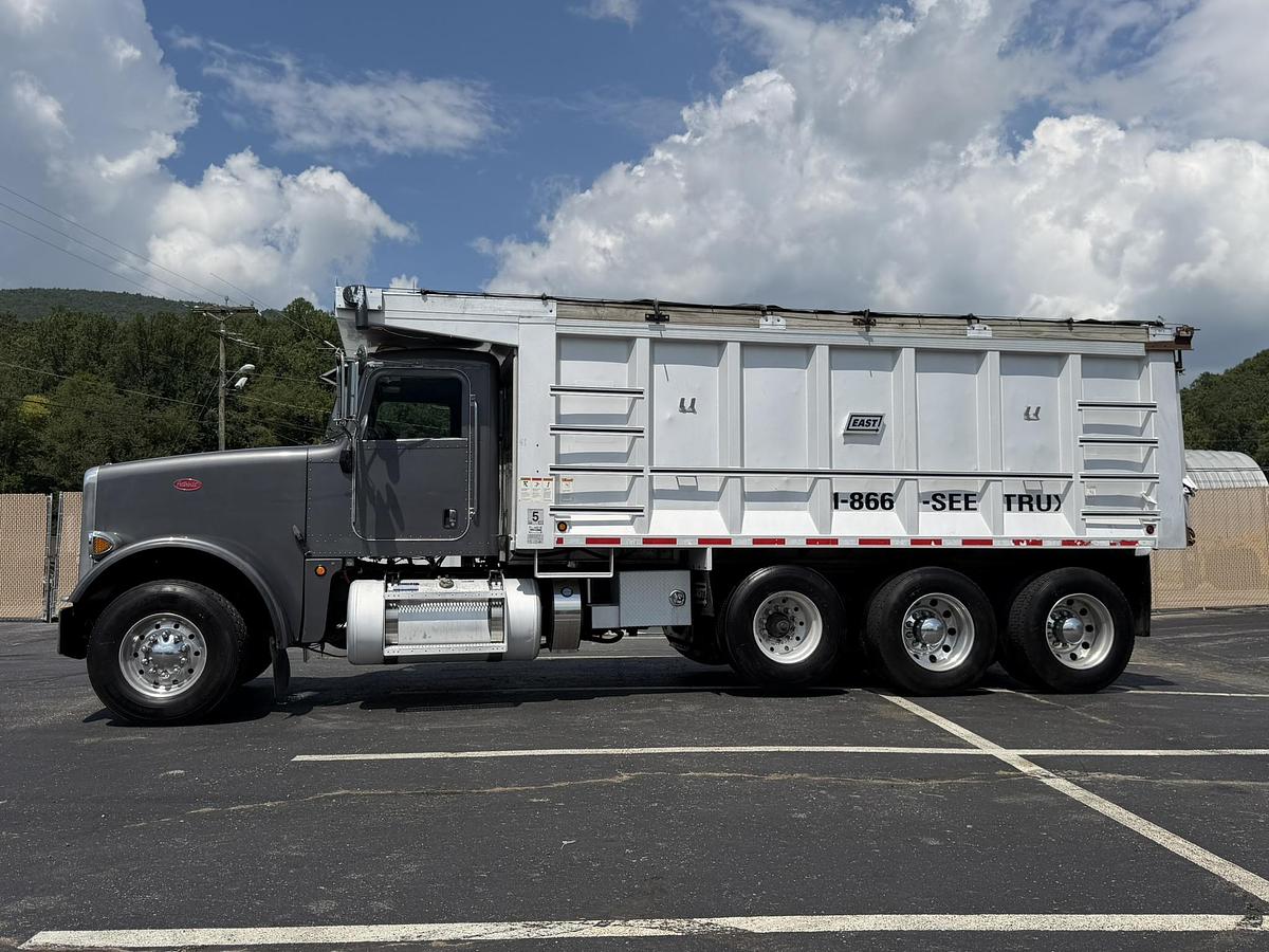 Used 2013 PETERBILT 367 FACTORY TRI-AXLE DUMP TRUCK EAST ALUM DUMP BED