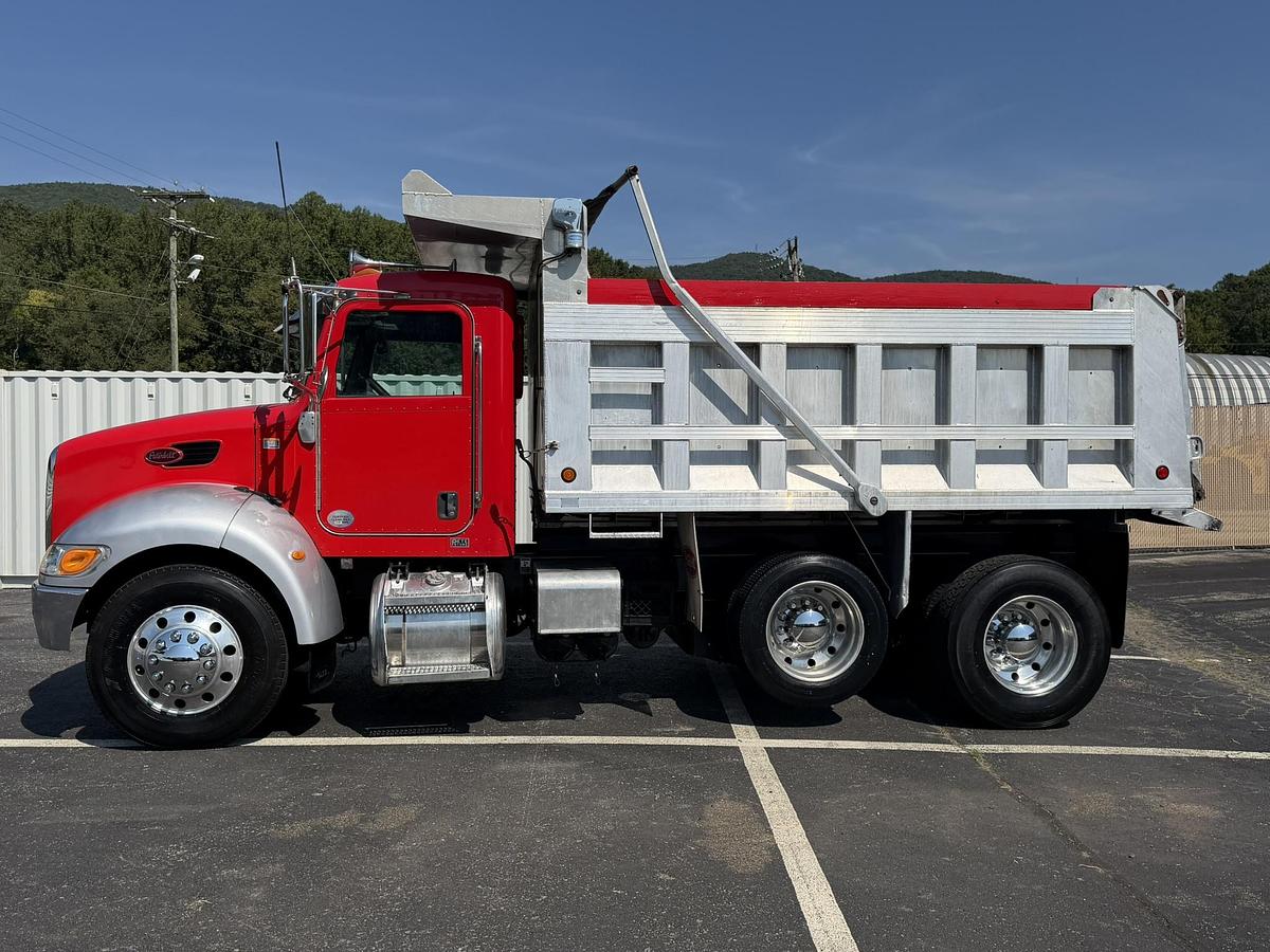 Used 2011 Peterbilt 337 Single Axle Dump Truck With Lift Drop Axle Cummins 8.3L,Allison Automatic, Pintle Hitch