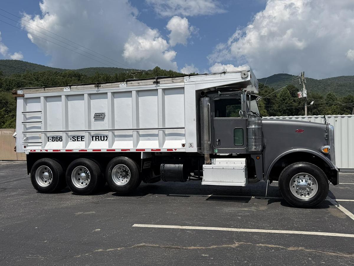Used 2013 PETERBILT 367 FACTORY TRI-AXLE DUMP TRUCK EAST ALUM DUMP BED