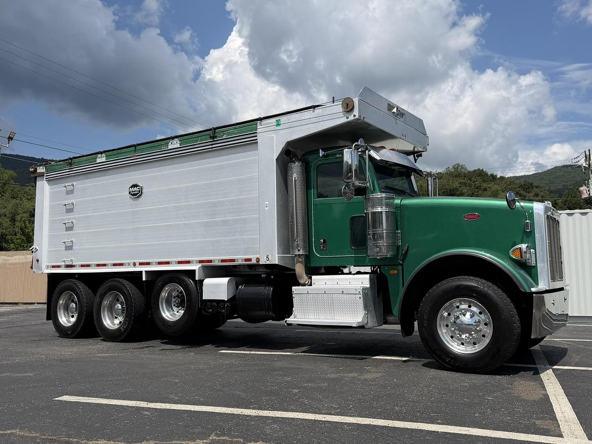 Used 2016 PETERBILT 367 FACTORY TRI-AXLE DUMP TRUCK MAC ALUM DUMP BED