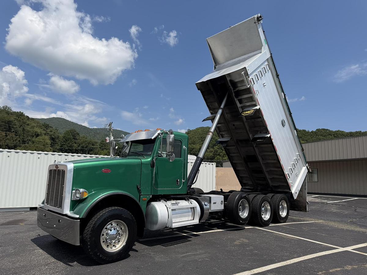 Used 2016 PETERBILT 367 FACTORY TRI-AXLE DUMP TRUCK MAC ALUM DUMP BED