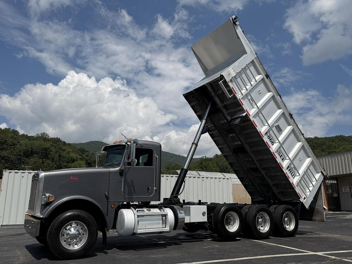 Used 2013 PETERBILT 367 FACTORY TRI-AXLE DUMP TRUCK EAST ALUM DUMP BED