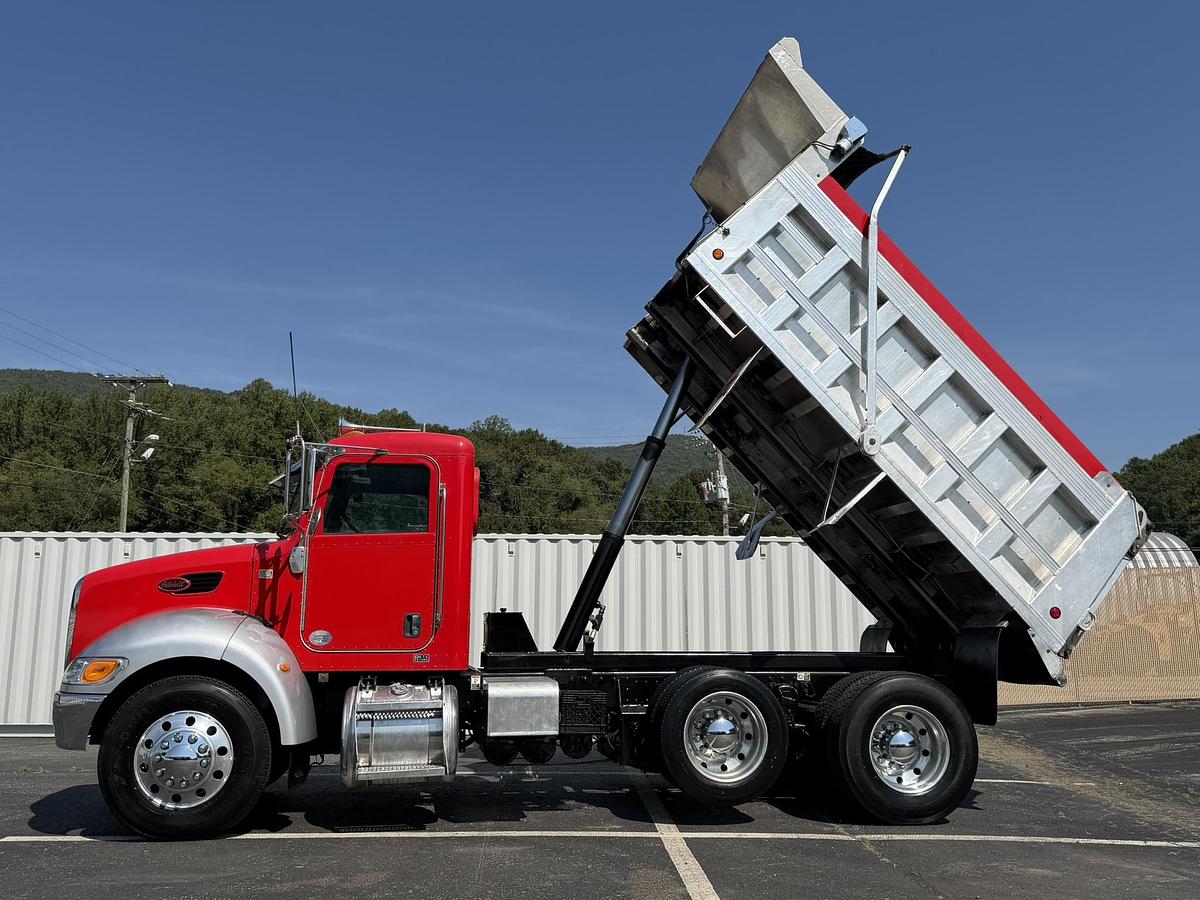 Used 2011 Peterbilt 337 Single Axle Dump Truck With Lift Drop Axle Cummins 8.3L,Allison Automatic, Pintle Hitch