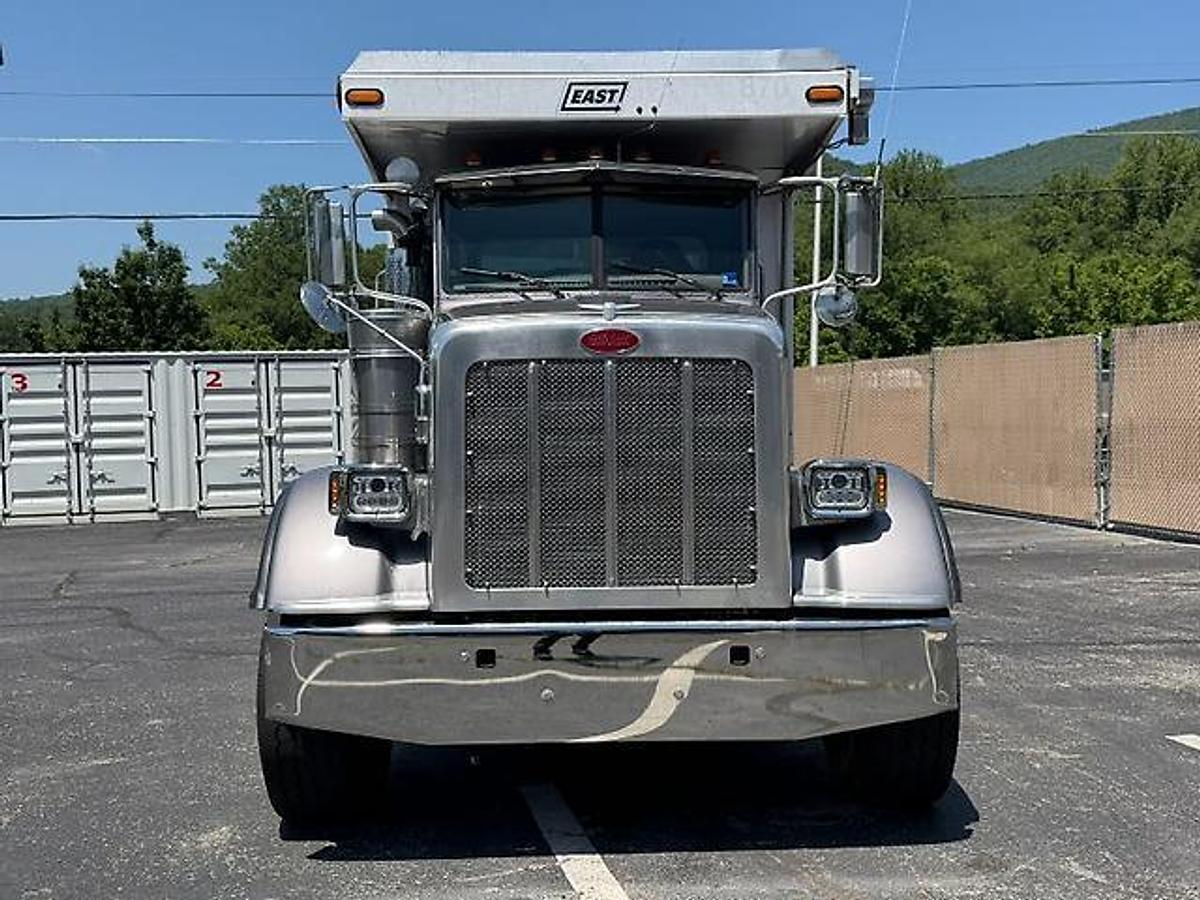 Used 2013 PETERBILT 367 FACTORY TRI-AXLE DUMP TRUCK EAST ALUM DUMP BED