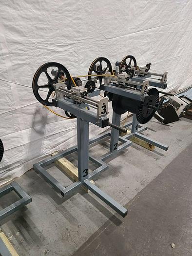 Used OK Coil Filament Feed Machine Model OK15 Triple Line Motorized Fiber Optic