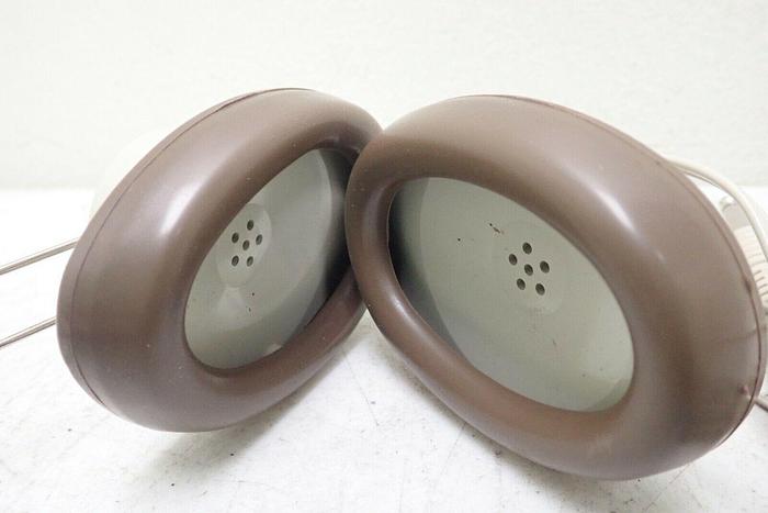 Used Lot of 13 Vintage Telex 610 Brown Headphones