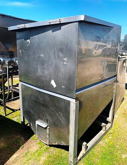 Used Bin, 65 CF, S/st, 48" x 48" x 68", Tote #S743931